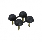 225-391 ROUND BUNPER BLK 3/8    