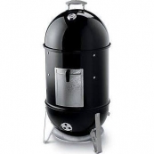 18.5" SMOKEY MNTN COOKER SMOKER
721001
2 HEAVY-DUTY PLATED STEEL
COOKING GRATES, TWO 18.5 INCH
DIAMETER COOKING AREAS,PORCELAIN
ENAMELED BOWL,LID,AND WATERPAN,
NO-RUST ALUMINUM VENT, NO-RUST
ALUMINUM FUEL DOOR,1 GLASS
REINFORCED NYLON HANDLE.
INC
