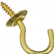 119-644 3/4' CUP HOOK BRS 5/CD