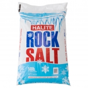 HALITE ROCK SALT / 50#.49 BAGS
PER SKID. NON-RETURNALE. ALL
SALES FINAL.