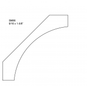 6" COVE MOULD / SM-86P          
"F.J.", PRIMED POPLAR