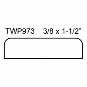 1-7/16" FLAT MULLION / TWP-973P 
"F.J.", PINE