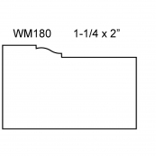 WM180 2" BRICKMOULD 12' LENGTHS.
CARTER #CM18012ST FLEX TRIM.