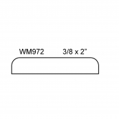 2" FLAT MULLION / WM-972A       
"A" GRADE, PINE