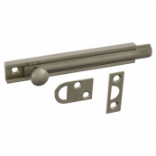 336-214 4"SURFACE BOLT SATIN NKL