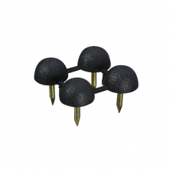 225-391 ROUND BUNPER BLK 3/8    