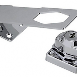 183-780 KEYED HASP LOCK 4.5'CHR 