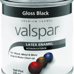 65048/28860 VALSPAR GLOSS BLACK 
LATEX ENAMEL PAINT